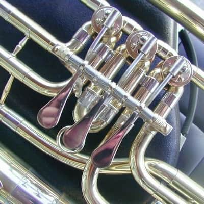 German Country Style Bb 3 Rotary Baritone & Tenor Horn image 6