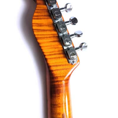 (made in Ukraine) Para Custom Chest'n'Pear Tele '2023 Flame Fade w/GigBag image 11