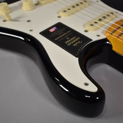 2025 Fender American Vintage II '57 Stratocaster | Black Finish W/OHSC image 9