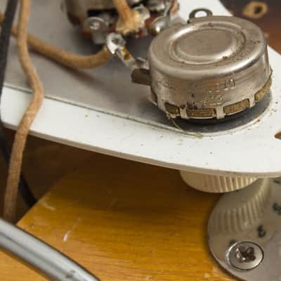 Fender  Stratocaster Solid Body Electric Guitar (1957), ser. #024071, original tweed hard shell case. image 16