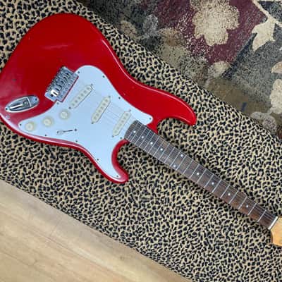 Oscar Schmidt Eastwood S-Type Electric Guitar 90's - Red image 1