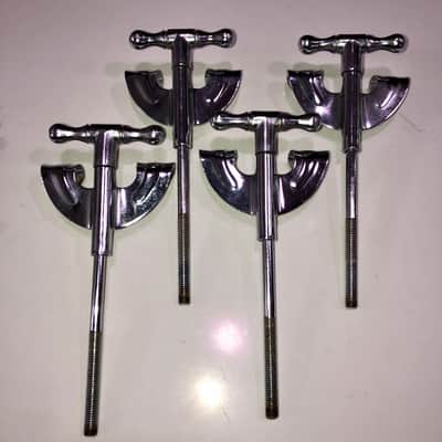 [Set of 4] Unknown Vintage Bass Drum Tension Rods and Claws, MIJ? image 6