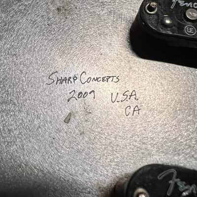 Fender Custom Fender SCN / Bill Lawrence HSS Loaded Strat Pickguard 2008 - Silver/Black image 8