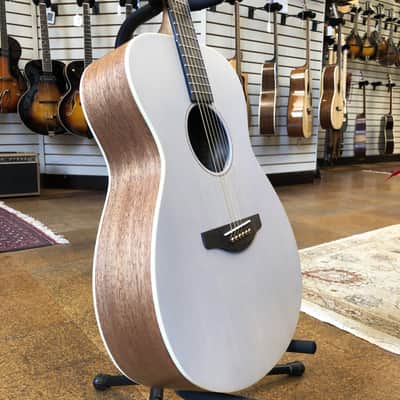 Yamaha Storia I Solid Top Concert Acoustic-Electric Guitar Satin White image 2