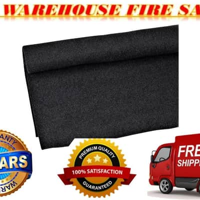 American Terminal 150'L X 4'W Black Car, PA DJ Speaker Box Upholstery Liner Carpet image 1