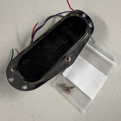 Gibson Triumph Bass Pickup with Ring and Screws Full Length Leads Embossed Logo 1969-71 (P-339) image 1
