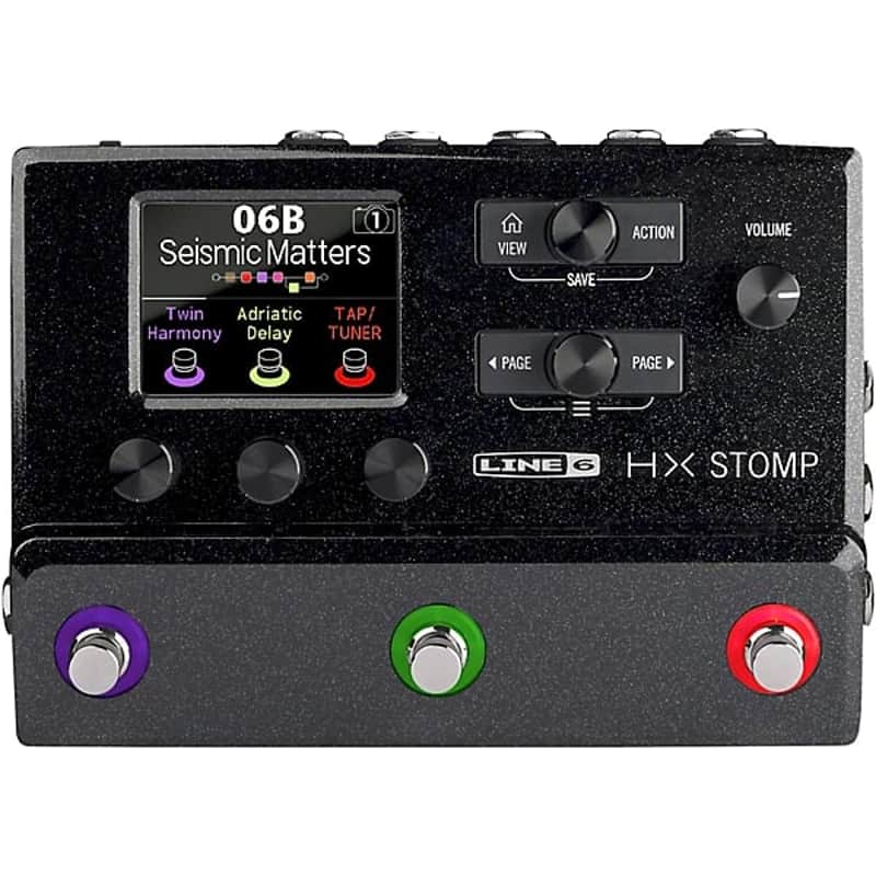 Line 6 HX Stomp Multi-Effects Processor Pedal 2025 - BLACK image 1