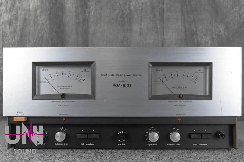 DENON POA-1001 Power Amplifier in Good Condition | Reverb