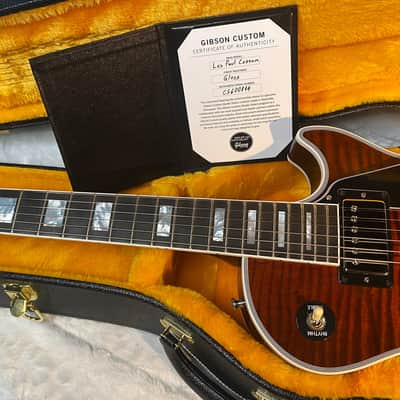 NEW! Gibson Dealer Select Custom Shop Les Paul Custom - Hand Picked AAA Figured Flame Top - Root Beer / Walnut Finish - Authorized Dealer - 9.4 lbs - G06950 image 12