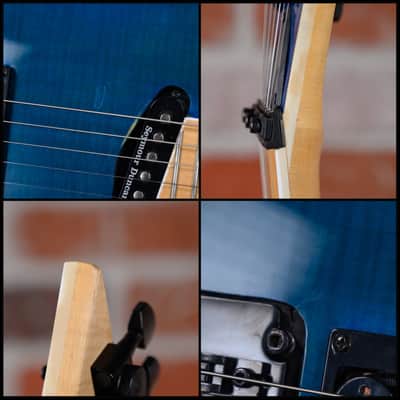 Belanger Guitar Company Custom Shop SM-1 Prototype Transparent Blue 2000s w/Gigbag image 11