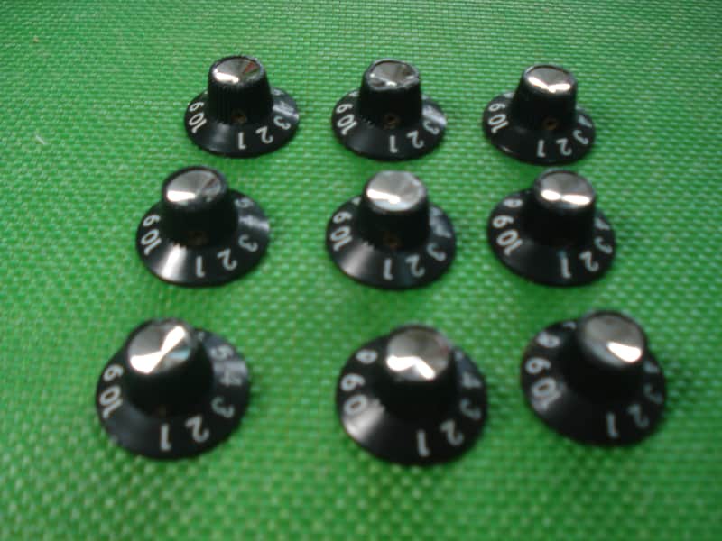 9 Vintage 1960's-1970's Fender Snowman 8 Knobs image 1