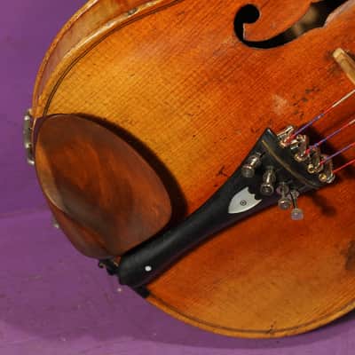 1900s Stainer-Labeled Nice Quality 4/4 German Violin (VIDEO! Fresh Work, Ready) image 6