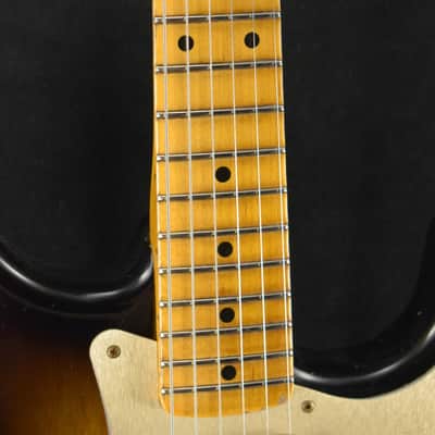 Fender Custom Shop '55 Stratocaster Relic Wide Fade 2-Color Sunburst Gold HW image 5