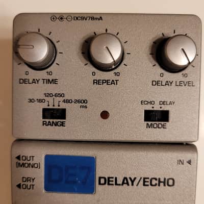Ibanez DE7 Delay/Echo (Tone-Lok Series) with Original Box & Factory AC Power Supply (Excellent) image 7