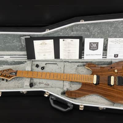 Mayones Regius 6 Custom Master Grade Curly Walnut - Natural Gloss image 3