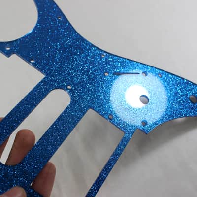 Blue Glitter Sparkle HXH HH Pickguard fits Ibanez(TM) RG550 Jem  RG image 14
