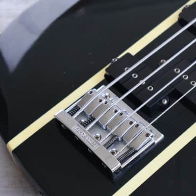 1997 Burny (Fernandes) EB-95X "X Japan" Signature Eagle Bass (Black) image 4