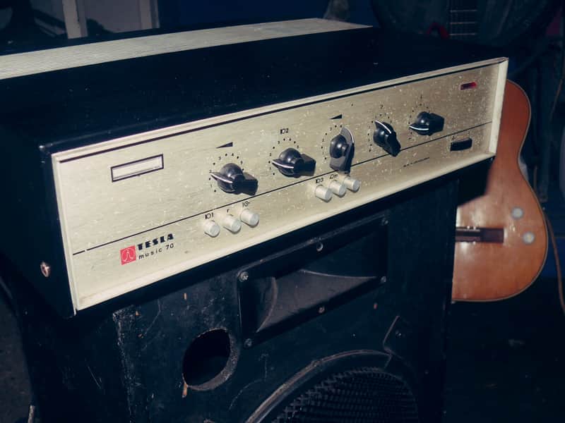 Vintage Tesla music 70 tube amplifier 1974 Guitar , Serviced