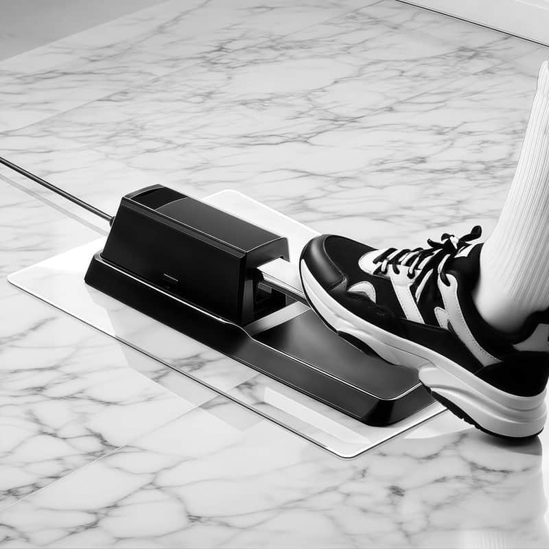 Non-Slip Piano Sustain Pedal Mat, Foot Pedal Support Pad for Digital Keyboard/Electric Piano, Protects Hardwood Floors & Carpets – Anti-Slip Rubber Base for Enhanced Stability (Clear, 7.5" x 10" 1 PC) image 1