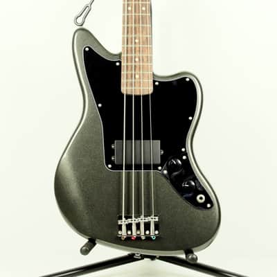 Fender Affinity Series Jaguar H Bass Guitar, Charcoal Frost Metallic (USED) image 7