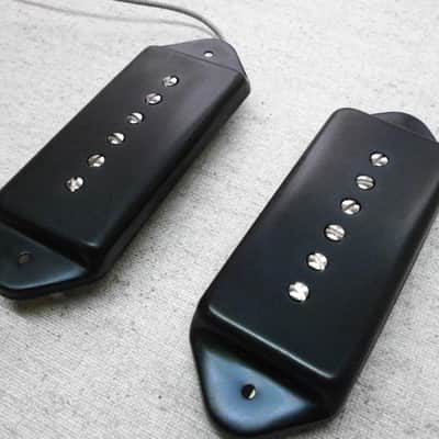 Q pickups DOG EAR P90 Pickups SET BLACK/CHROME/NICKEL/RAW NICKEL Casino Riviera Wildcat ES-330 Gibson Epiphone 50s 60s image 15