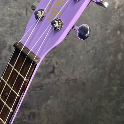 Eleuke RHT-C Solid Body/Electric Concert Size Ukulele - Gloss Purple image 5