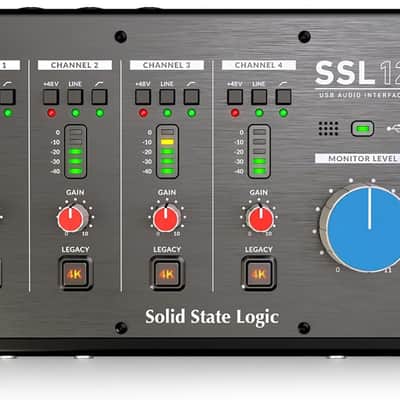 Solid State Logic SSL 12 12-Channel USB Audio Interface 2023 - Black image 1