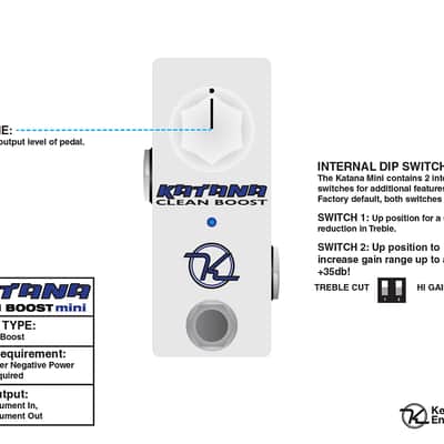 NEW! Keeley Mini Katana Clean Boost White image 4