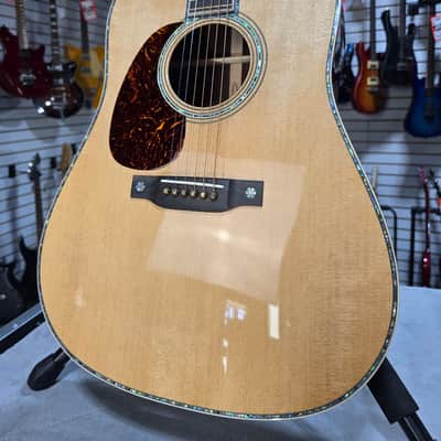 Martin D-42L Modern Deluxe Acoustic Guitar - Natural w/OHSC & PLEK*D #556 image 2