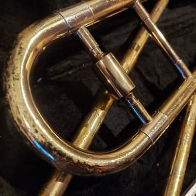 Blessing Scholastic Tenor Trombone, Case & Mouthpiece. Made in USA. Good. image 11