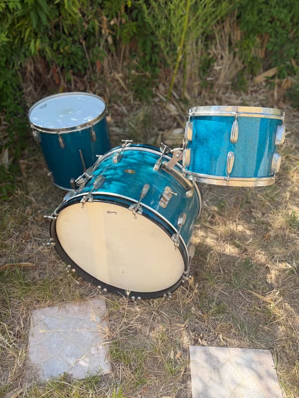 Slingerland Radioking 1950 - Blue sparkle image 1