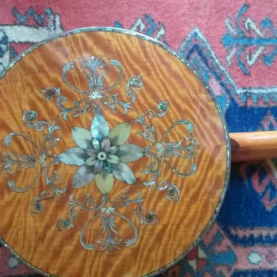 Vega 5 string 1970's Natural inlay Resonator MOP image 3