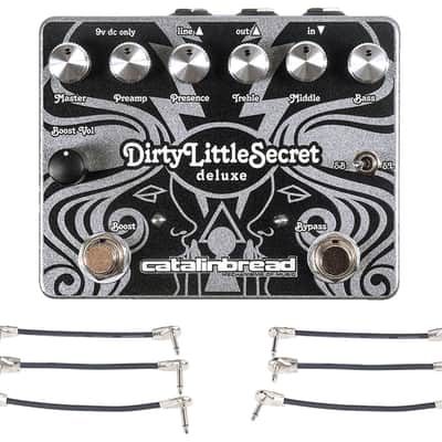 Catalinbread Dirty Little Secret Deluxe Overdrive + 2x Gator Patch Cable 3 Pack image 1