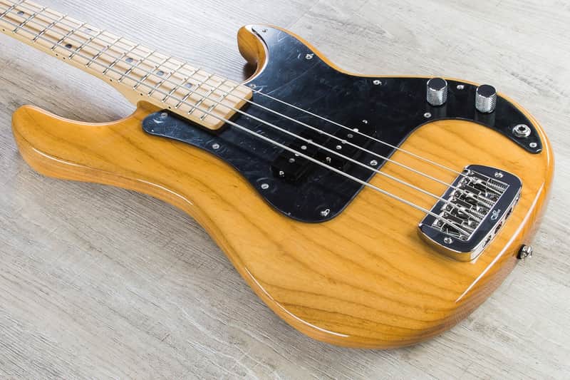 G&L LB100-VNAT-MP Swamp Ash 4-String Bass with Maple Fretboard Vintage Natural image 1