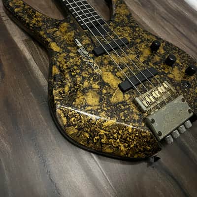 Washburn Series 1000 s70 by Status Design 1980s - Woodstone Gold image 4