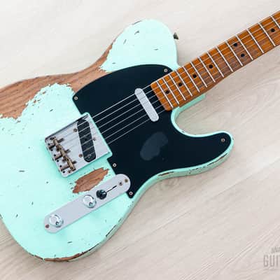 2022 Fender Custom Shop ‘52 Telecaster Roasted Heavy Relic Surf Green w/ Big U Neck, Featherweight