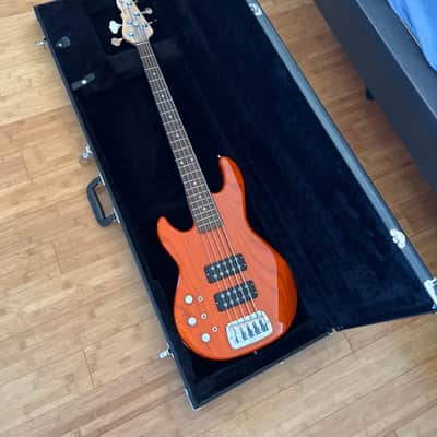 Used G&L L-2500 Left-Handed Bass, Transparent Orange image 12
