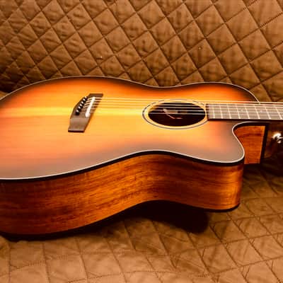 Cort COREOCOPLB Venetian Cutaway Solid Blackwood Top 6-String Acoustic-Electric Guitar w/Deluxe Case image 12