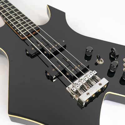 1988 BC Rich Warlock Electric Bass - Nikki Sixx Motley Crue Model - Black image 10