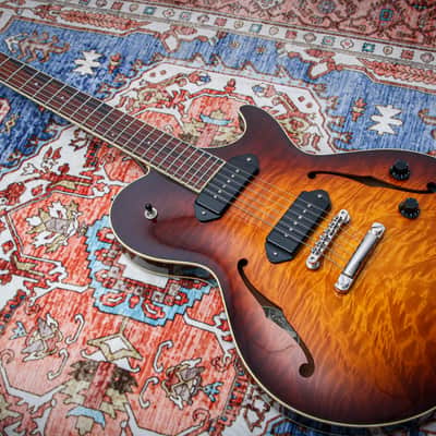 COLLINGS USA SoCo Deluxe Semi-Hollow "Tobacco Burst + Rosewood" (2023) image 3