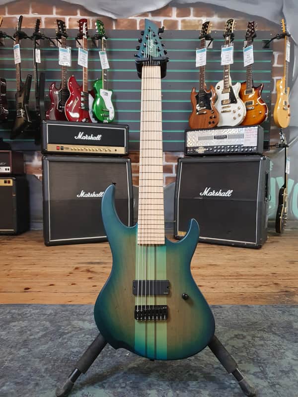 Agile Intrepid Pro 828 Oceanburst 8 String Electric Guitar image 1