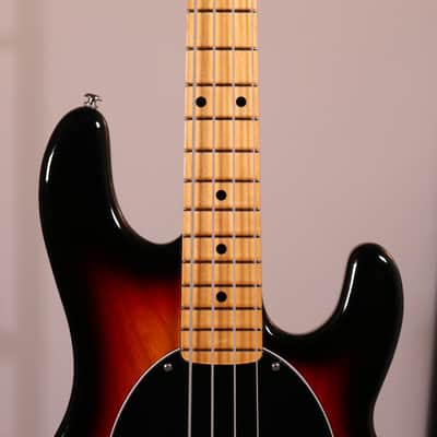 MusicMan Retro '70s StingRay 4 Bass - Maple Fingerboard, Vintage Burst image 5