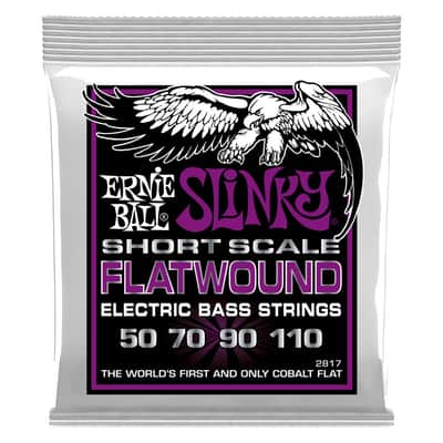 Ernie Ball 2817 Slinky Short Scale Flatwound El Bass 50-110 image 1