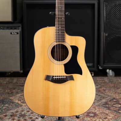 Taylor 110ce Dreadnought Acoustic/Electric Guitar - Solid Torrefield Spruce with Gig Bag image 3