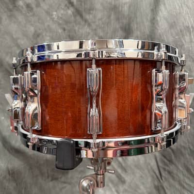 Tama Superstar Mastercraft AW456 6.5x14 Snare 1982 - Super Mahogany image 2