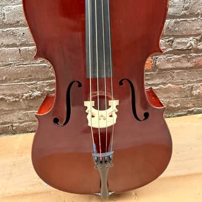 Artisan Strings Model 100 3/4 Cello 2007 - Serial #7689 w/ Original Gig Bag - Wood Crack, Plays image 3