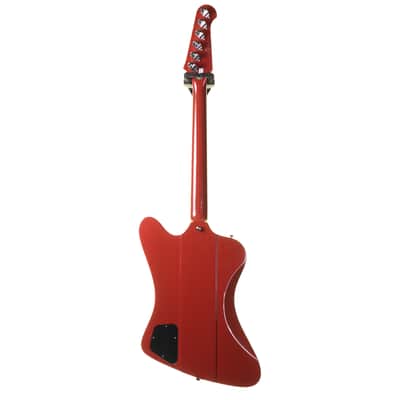 Epiphone Inspired by Gibson Custom 1963 Firebird V Vibrola Electric Guitar, Ember Red with Case image 9
