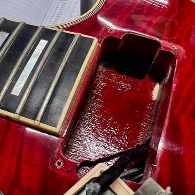 Gibson Les Paul Custom Florentine Plus Custom Shop USA 1997 - Cherry Red image 23