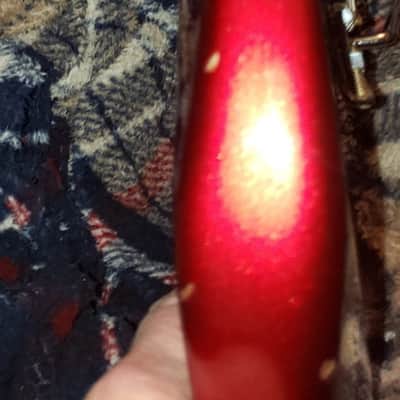 KAY Guitar VINTAGE STRATOCASTER 1960s Sparkly Red Bild 4