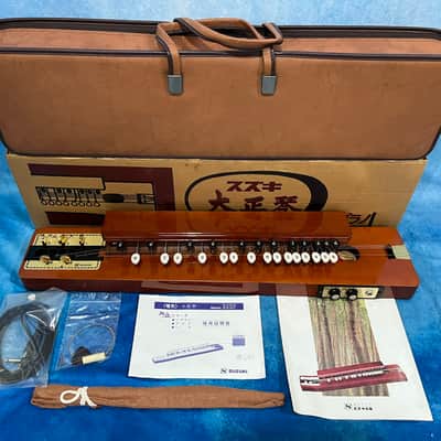 Suzuki Electric Taishogoto Taisho Goto Nagoya Japanese Harp Original Box and Accessories image 1
